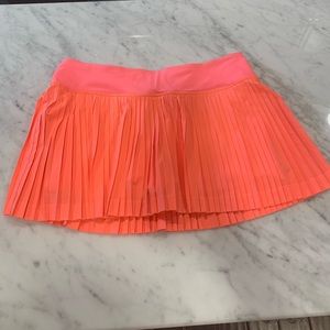 Lululemon Pleat to Street Skirt Skirt 8 coral EUC!